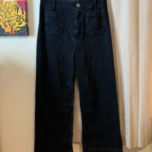 Anthropologie Pilcro Skipper 31T wide leg Black NWT (unattached)